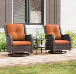 Gardenbee 22 in. x 24 in. 2-Piece Outdoor Lounge Chair Replacement Cushion Set in Orange