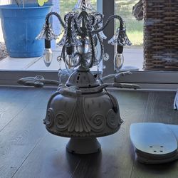 Ceiling Fan And Chandelier 