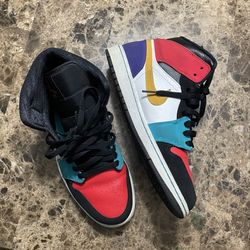 Jordan Mid 1 Bred Multi Color Size 9 Men 