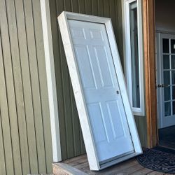 Solid Wood Fire Door With Self Closing Hinges 32“ X 80