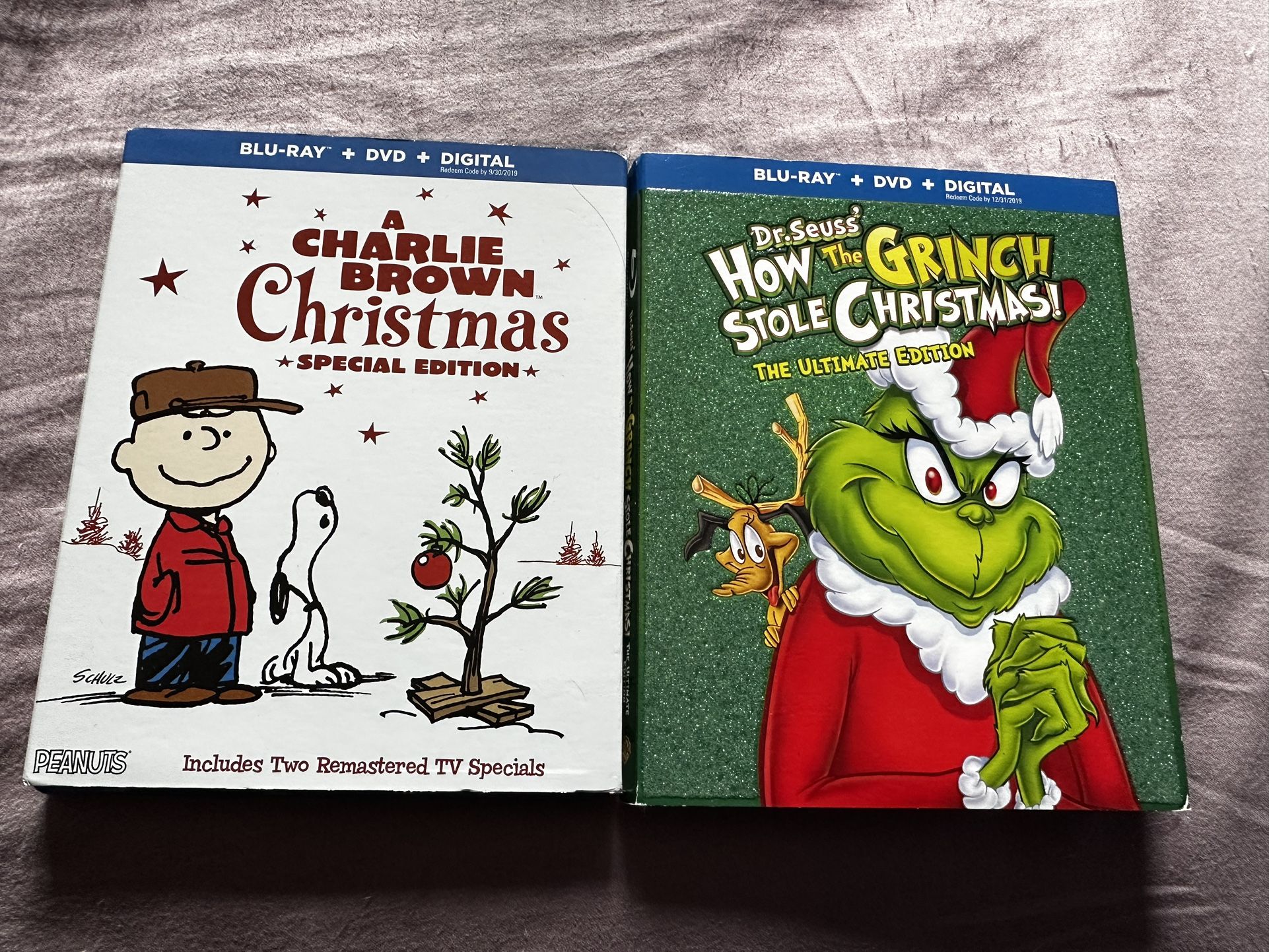 CHARLIE BROWN CHRISTMAS / GRINCH Blu-Ray Bundle 