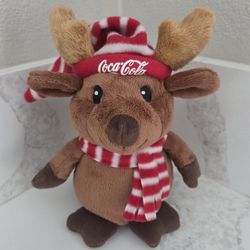 Coca-Cola 2009 Reindeer Moose 8" Plush 