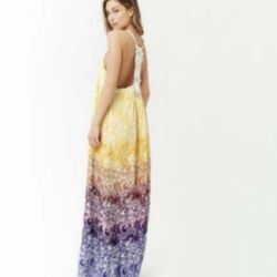 Forever 21 Ombre Maxi Dress Size Small