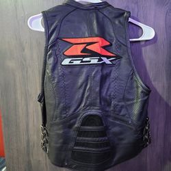 Women's XS-S Motorcycle Leather Vest