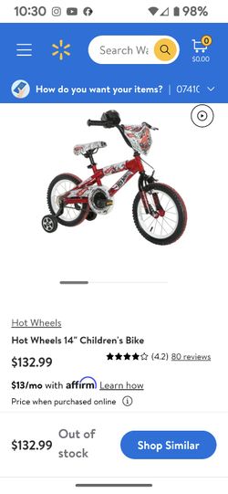 14 hot wheels online boy's bike