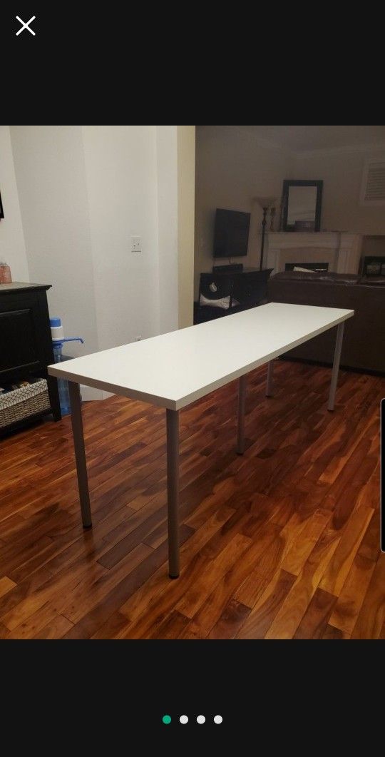 Long White Ikea Table