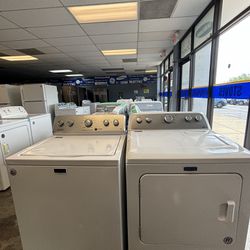 Maytag White Top Load Washer/Dryer Pair 