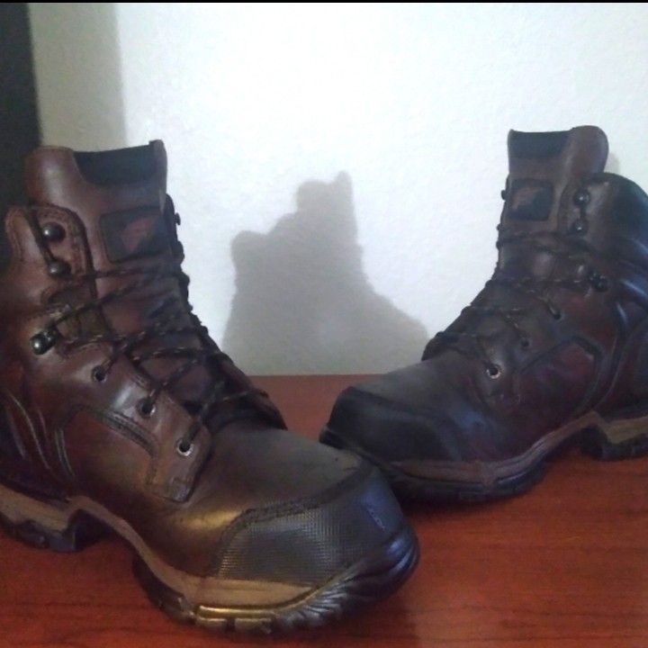 Mens RED WING SHOES STEEL TOE WORK BOOTS STYLE # 401 Size 12.5