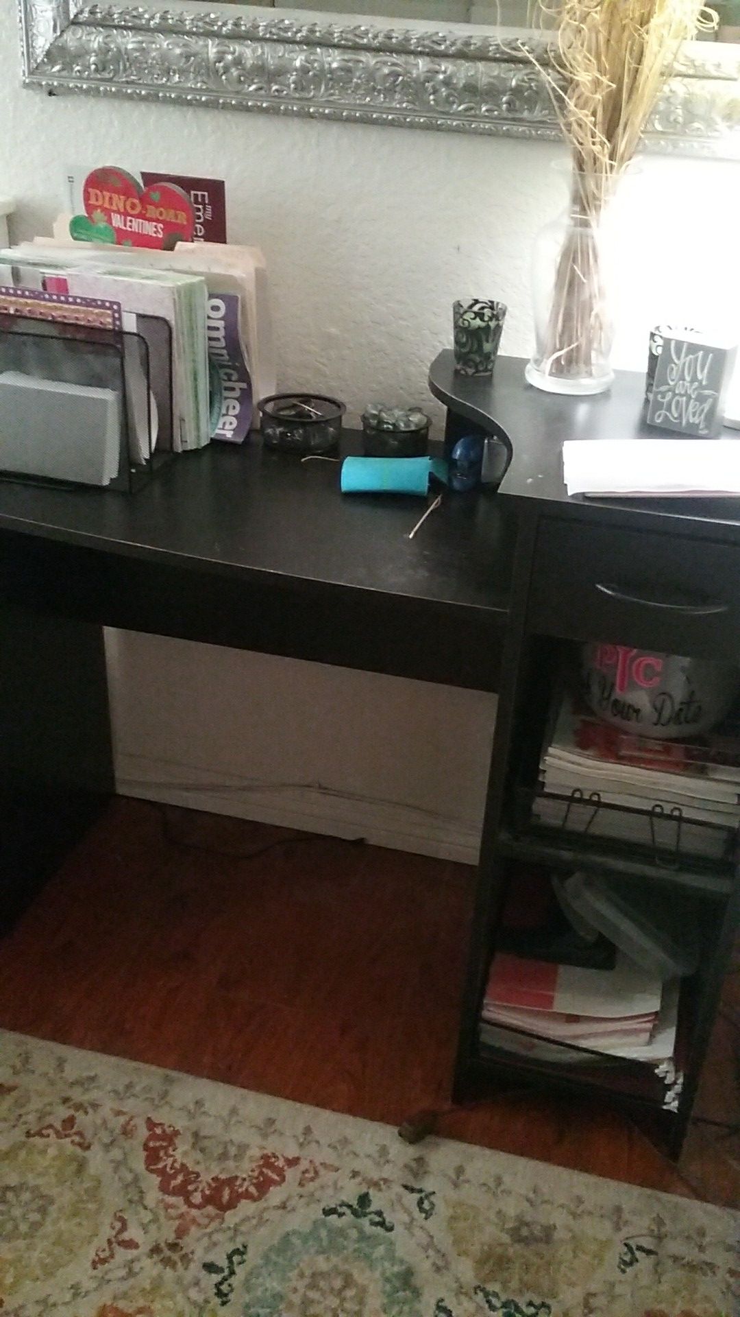small black desk