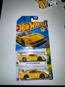 Yellow Ferrari f40 competizone