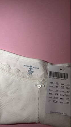 Brandy Melville Lace Trim Ribbed Boy Short Underwear