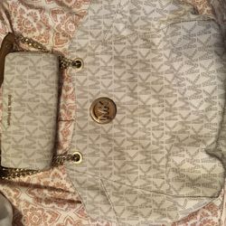 White MK purse