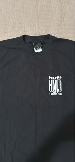 HUF Worldwide HNL Black T-Shirt Size Large