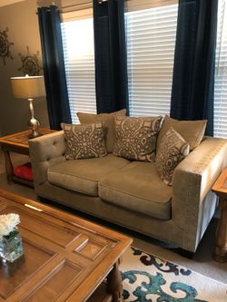 Cindy Crawford Calista Microfiber LoveSeat L 71