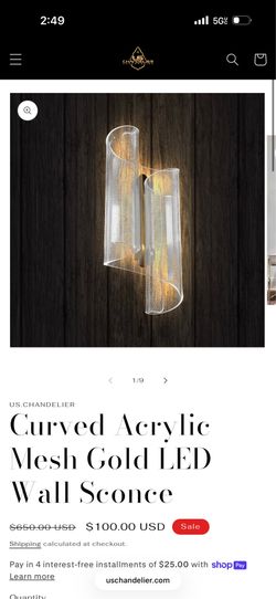 Gold LED light