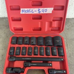 1/2"Drive Shallow Impact Socket Set,