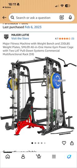 Multifunctional Fitness Rack w/ Barbell, Weights, Attachments, Dumbbells, & Floor Mats