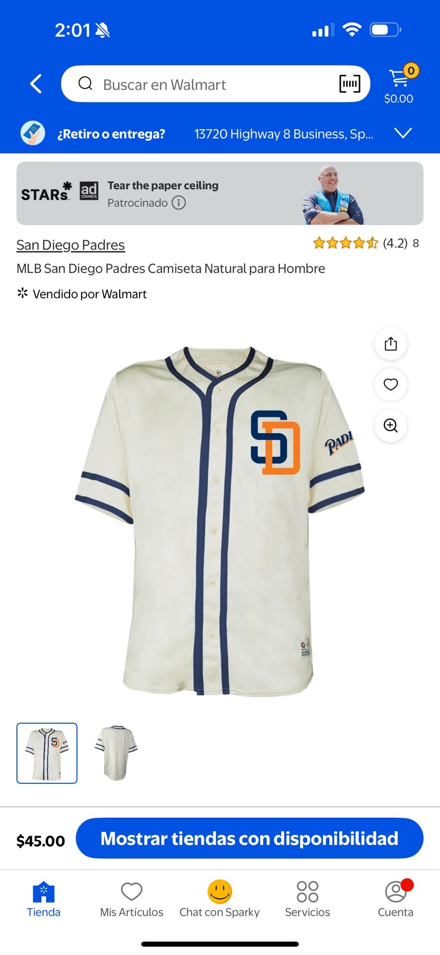 MSL San Diego Padres For Men