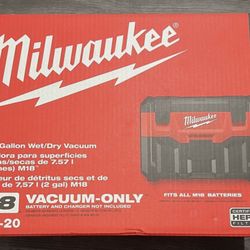 Milwaukee M18 Cordless Vacuum M18 2 Gal Wet/Dry HEPA 18 Volt Vac Brand New