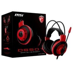 MSI Gaming Headset, Corded, Red/Black
