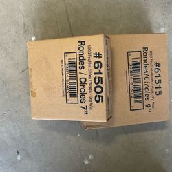 Round Dry Wax Pan Liner 7” 9”