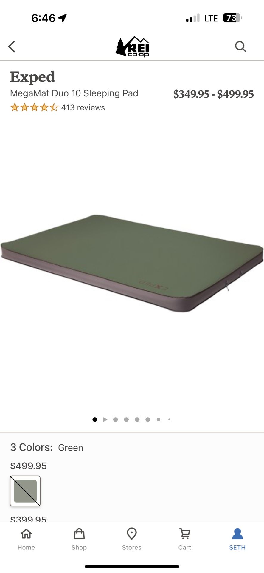 REI Exped MegaMat Duo 10 Sleeping Pad- Long Wide Double