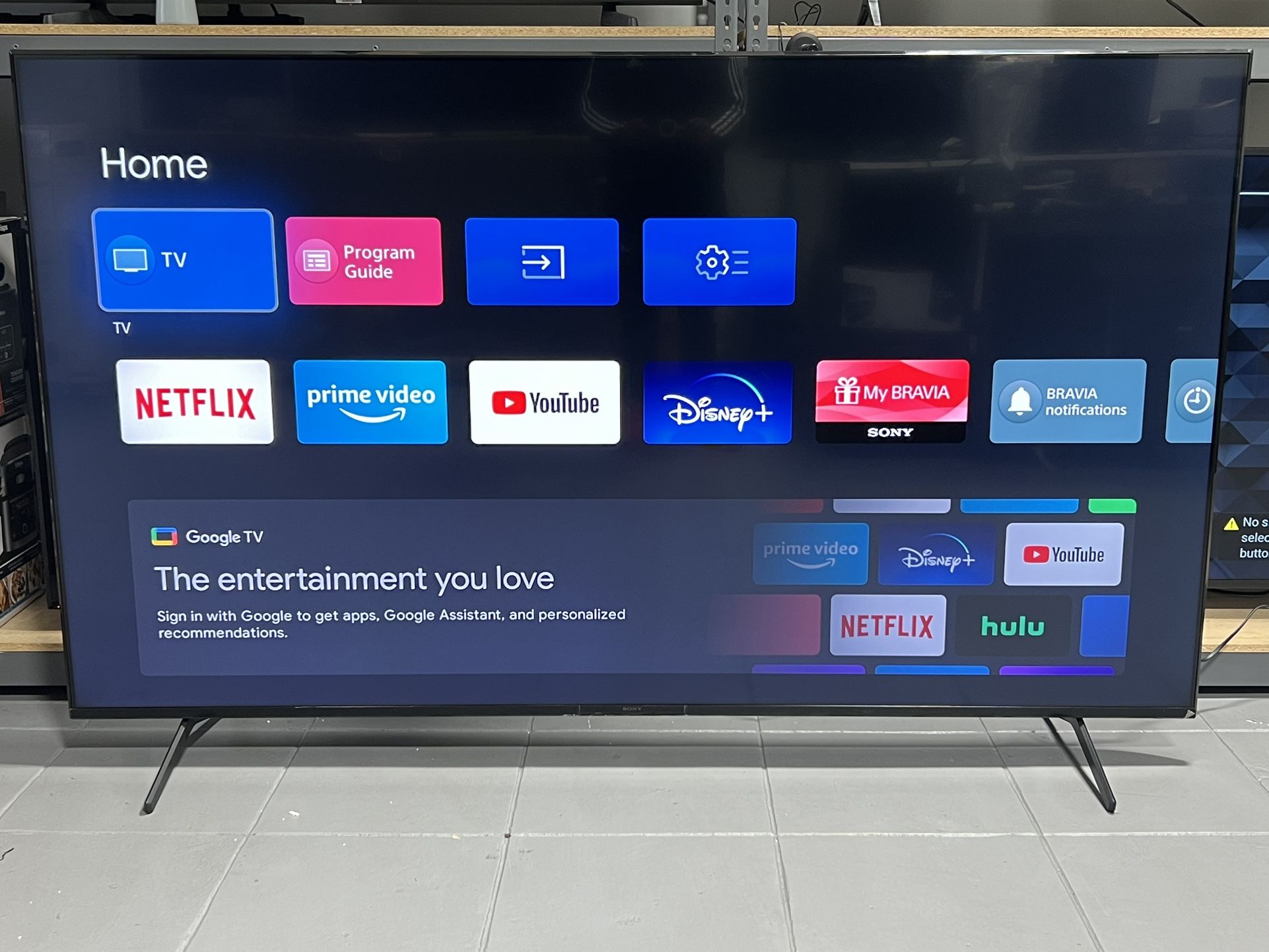 SONY 85” SMART TV LED GOOGLE TV 4K. HDR GREAT PICTURE QUALITY GUARANTEED 💯📺💯📺