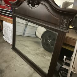 Wood Dresser Mirror