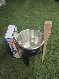 Cazo para fritangas chicharrones carnitas kit Completo y nuevo para 15 lb