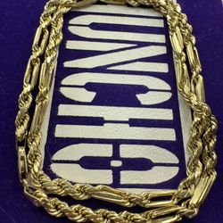10k Gold Figarope Chain 