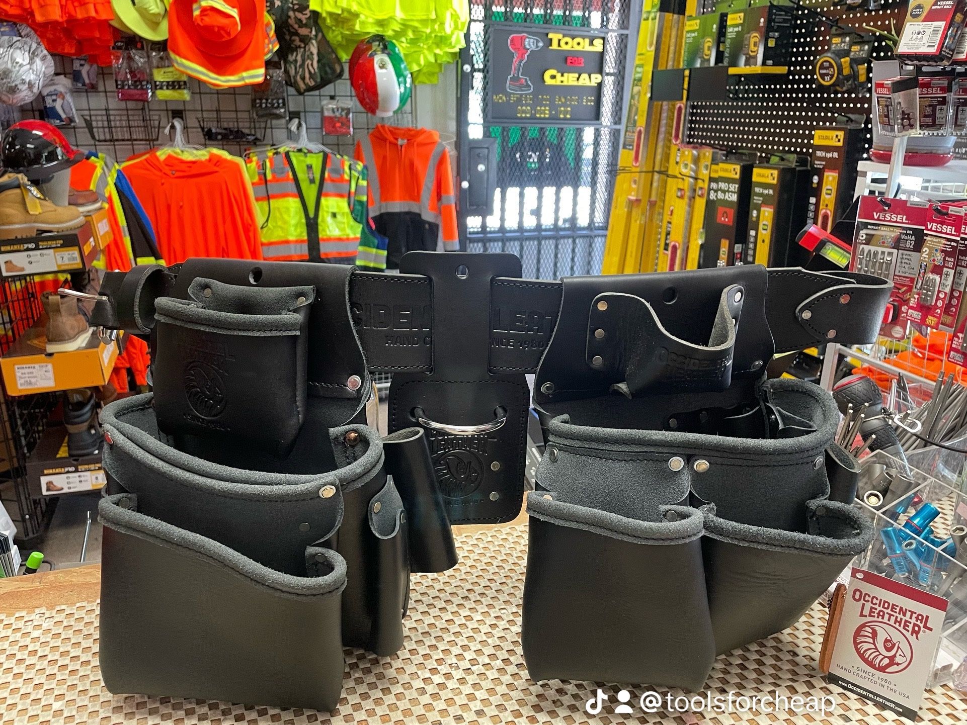 Occidental leather Black Pro Framer Tool Belt Setup with Double Outer Bag. $385