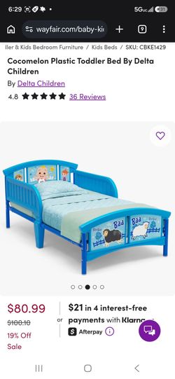 Cocomelon Toddler Bed with Mattress