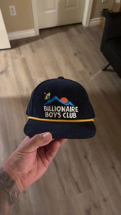 Billionaire Boys Club BBC Black Corduroy Rope Snapback Hat