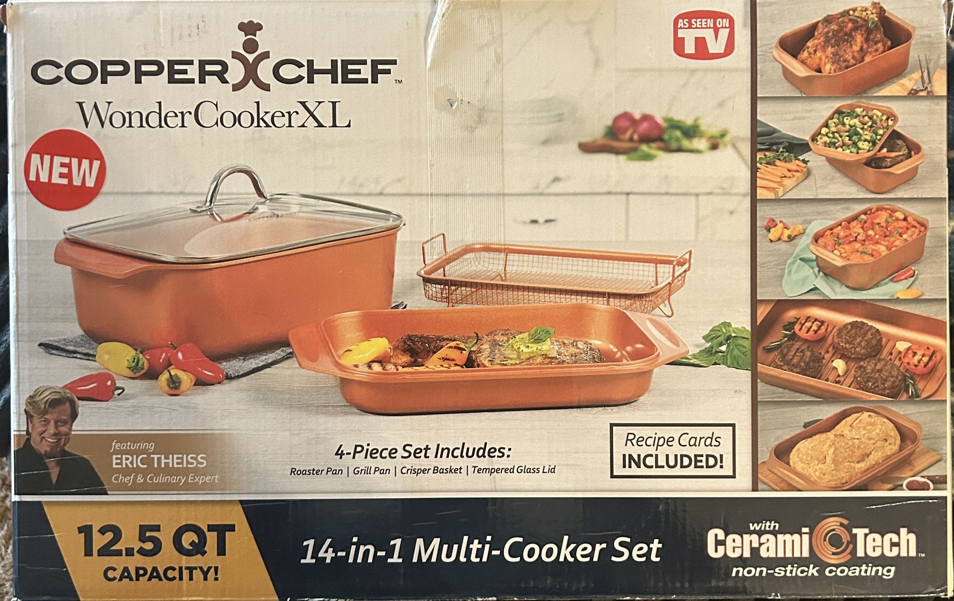 Copper Chef Wonder Cooker XL 4 Piece Cooker Set