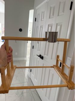 Bird stuff for parrot pet ( bath, leash, porch /resting )