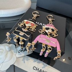 A Set of Two Bag Charms 