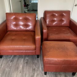 Sofa Chairs with Ottoman