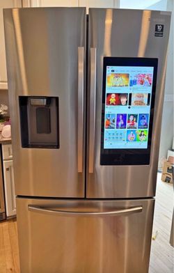 Samsung 3 Door Refrigerator Silver Finish with Touch Screen