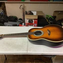 Lyon by Ovation Acoustic Guitar – Sunburst Finish – 6 String