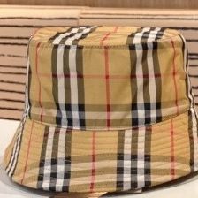 BURBERRY Beige Vintage Check Bucket Hat Size XL