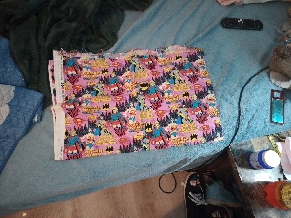 Material DC S15 Camelot Fabric Wonder Woman Batgirl Supergirl Material