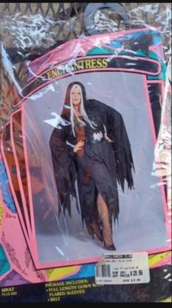 Halloween Costume Enchantress scary Witch plus size women Box2
