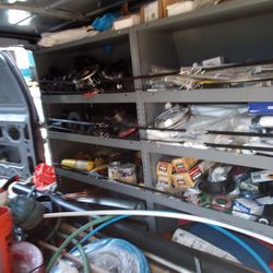 Plumbing Materials And Parts New/Unused-also  2 Ladders 