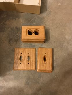 Wall Plates - Wooden finished