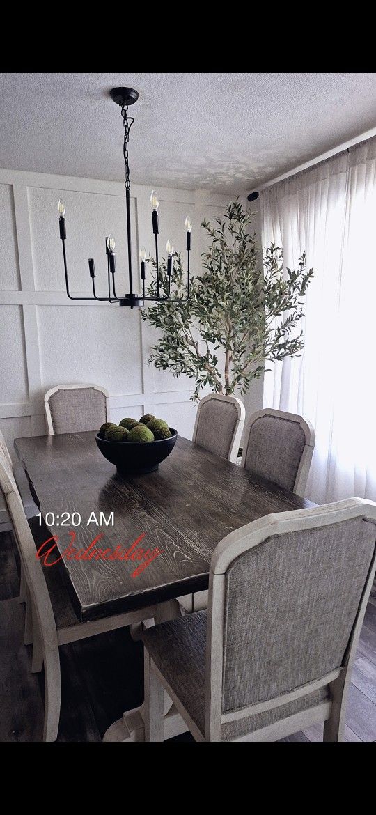 7 pcs dining table