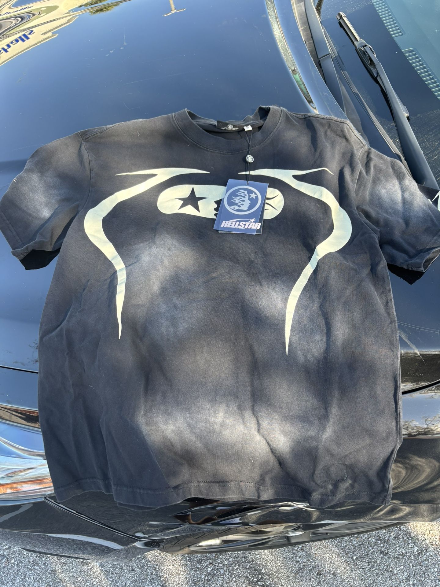 hellstar black tee jersey (size M)