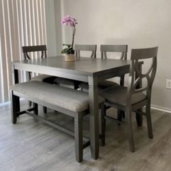 Dining Table Set With Bench