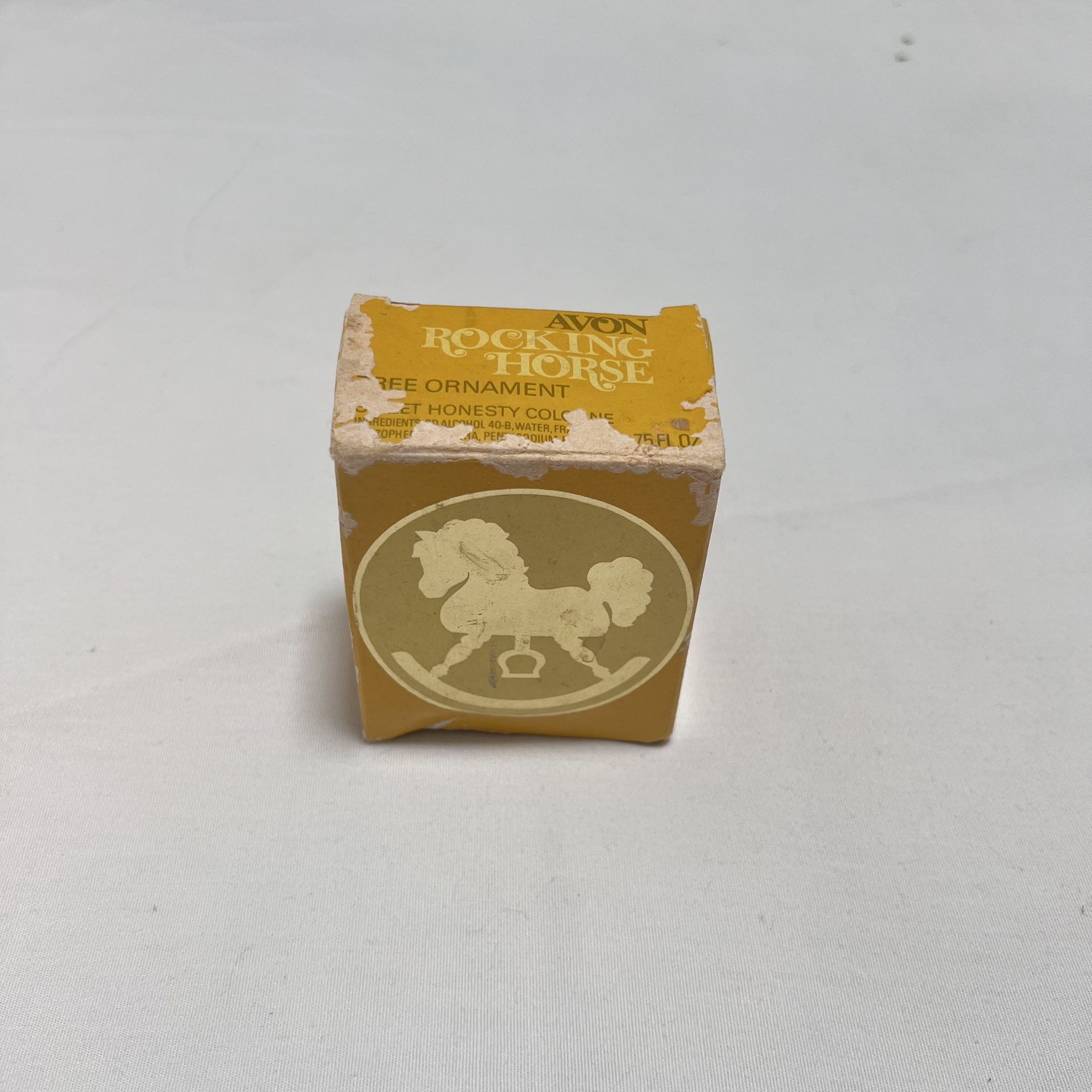 Vintage Avon Rocking Horse Tree Ornament