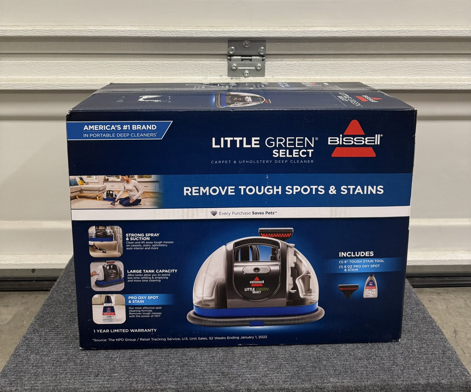 Bissell Little Green Portable Carpet & Upholstery Cleaner - Deep Clean Anywhere!