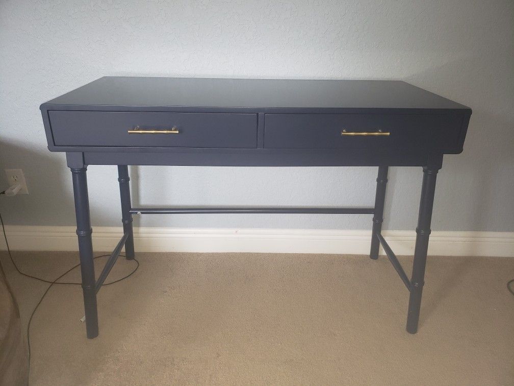 Navy Desk with drawers $125 New